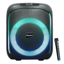 Impex G-Bang Portable Party Speaker | Speaker with Wireless Mic | Black | G500