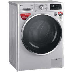 LG 8 kg 5 Star Fully Automatic Front Load with In-built Heater-FHT1408ZWL | Silver