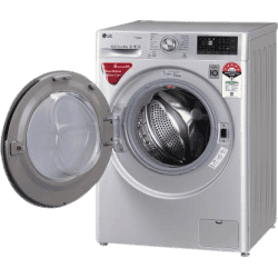 LG 8 kg 5 Star Fully Automatic Front Load with In-built Heater-FHT1408ZWL | Silver