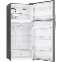 LG 516 L 3 Star Inverter Frost-Free Double Door Refrigerator | GN-H602HLHQ | Platinum silver