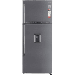 LG 471L 3 Star Frost-Free Inverter Wi-Fi Water Dispenser Double Door Refrigerator | GL-T502XPZ3 | Steel