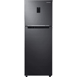 Samsung 253 L 3 Star Frost Free Double Door Refrigerator | RT28A3743BX/HL | Black