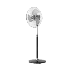 Bajaj Hurricane Pedestal Fan | 450 mm | Black And Chrome