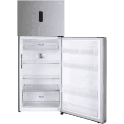 LG Frost Free Double Door Top Mount Convertible Refrigerator | 380 L | 3 Star | GL-T412VPZX | Shiny Steel