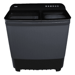 Haier Semi-Automatic Washing Machine | 8.5 Kg | Toughened Glass | Black | HTW85-178BBK