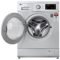 LG 7 Kg 5 Star Inverter Touch Control Fully-Automatic Front Load Washing Machine | HM1207SDL | Silver