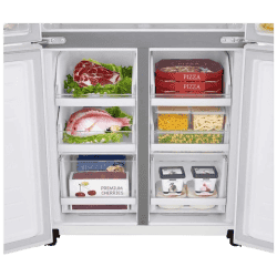 LG 595L with Inverter and Wi-Fi Side-by-Side Refrigerator | Linen White | GC-M22FAGPL