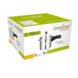 Greenchef Namo Alluminium Pressure Cooker 3 litres | Silver