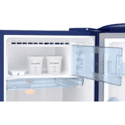 SAMSUNG 192 L Direct Cool Single Door 3 Star Refrigerator with Base Drawer | RR20T182YUT/HL | Pebble Blue