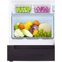 SAMSUNG Frost Free Double Door Refrigerator with Base Drawer | 2 Star | 236 L | Paradise Bloom Purple | RT28C31429R/HL