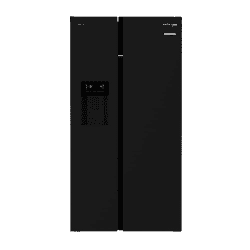 Voltas Beko 634 L Side by Side Refrigerator  | RSB655GBRF | Glass Black