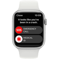Apple Watch | MP6N3HN/A |Series 8 |  45 mm | Silver Aluminum Case with White Sport Band | GPS
