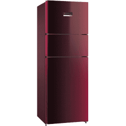BOSCH Serie 4 364 Litres Frost Free Vario Inverter Triple Door Refrigerator | MultiAirflow System | CMC36WT5NI | Candy Red