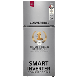 LG Frost-Free Smart Inverter Double Door Refrigerator | 398 L | 2 Star | Shiny Steel | GL-S422SPZY