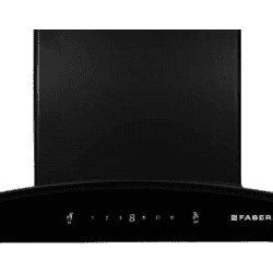 Faber HOOD CREST PLUS HC SC BK 90 Auto Clean Wall Mounted Chimney 1200 CMH | BK GLASS