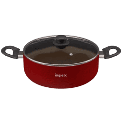 IMPEX ISP 3012 Non Stick Induction Bottom Biryani Pot 30 cm diameter 8 L capacity with Lid