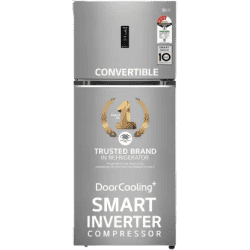 LG | Frost Free Double Door Top Mount |  3 Star Convertible Refrigerator | 398 L | GL-T422VPZX