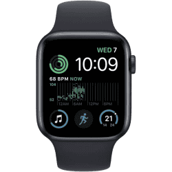 APPLE WATCH SE 2ND GEN | MNK03HN/A | 44MM | MIDNIGHT ALUMINUM | SPORT BAND GPS  | MIDNIGHT