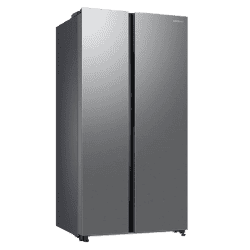 Samsung Side by Side Refrigerator | 653 L |  3 Star | Clean Steel | RS76CG8113SLHL
