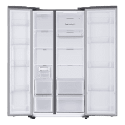 Samsung Side by Side Refrigerator | 653 L |  3 Star | Clean Steel | RS76CG8113SLHL