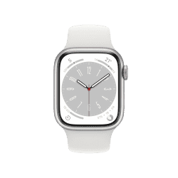 Apple Watch Series 8 Sports Band | 41 mm | Retina LTPO /OLED Display | Silver Aluminium