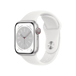 Apple Watch Series 8 Sports Band | 41 mm | Retina LTPO /OLED Display | Silver Aluminium