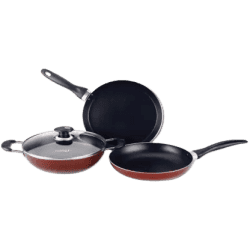 Nolta Popular Series 4 Pcs Induction Bottom Non Stick Coated Cookware Set