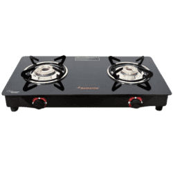 Butterfly Duo Glass Manual Gas Stove | 2 Burners