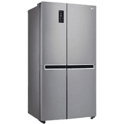 LG 687 L Frost Free Side by Side Refrigerator with with Smart ThinQ | WiFi | Shiny Steel | GC-B247SLUV