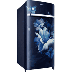 SAMSUNG 189 L Frost Free Single Door 5 Star Refrigerator  | Midnight Blossom Blue |refr RR21C2G25UZ/HL