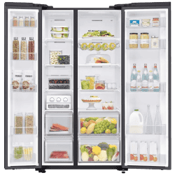 Samsung 700 L with Inverter Side by Side Refrigerator | RS72R50112C/TL | Black