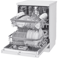 LG DFB424FW | Free Standing 14 Place Settings Intensive Kadhai Cleaning | No Pre-rinse Required Dishwasher