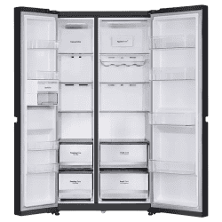 LG Side by Side Refrigerator | Frost Free with Smart Inverter Compressor | 650 Litres | 3 Star | Black Mirror | GLB257DBM3