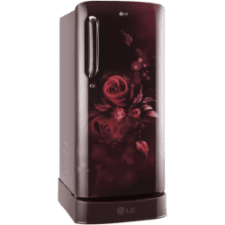 LG | GL-D201ASEU | 185 L | Direct Cool Single Door Refrigerator | Scarlet Euphoria