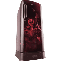LG | GL-D201ASEU | 185 L | Direct Cool Single Door Refrigerator | Scarlet Euphoria