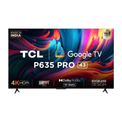 TCL Pro | 43P635 | 109 cm (43 Inch) | 4K Ultra HD LED Android TV