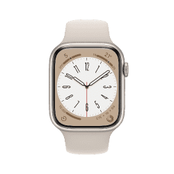 Apple Watch Series 8 Starlight Sport Band | 45 mm | GPS + Cellular | Starlight Aluminium Case