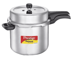 Prestige Deluxe Alpha Svachh Induction Bottom Pressure Cooker | 10 L | Stainless Steel | 20254