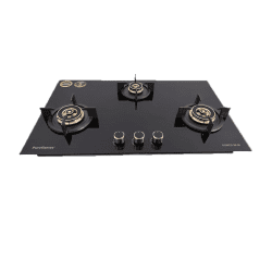 PUREFLAMES 70 HOB | Power | 3 Buner | Black