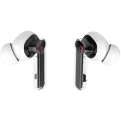 Salpido Ear Waves S06 Ear Buds with Mic True Wireless | Translucent Design | 13mm Driver Bluetooth Headset | White