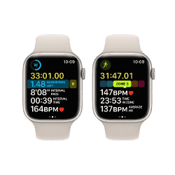 Apple Watch Series 8 Starlight Sport Band | 45 mm | GPS + Cellular | Starlight Aluminium Case