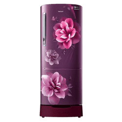 Samsung Inverter Direct-Cool Single Door Refrigerator | 183L | 3 Star | Camellia Purple | RR20C1823CR/HL
