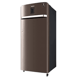 Samsung 225 L 3 Star Inverter Direct cool Single Door Refrigerator | RR23A2E3YDX/HL | Digi-Touch Cool | Luxe Brown