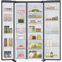 SAMSUNG 653 L | Direct Cool Side by Side 3 Star Refrigerator | RS76CB81A341HL | Glam Navy