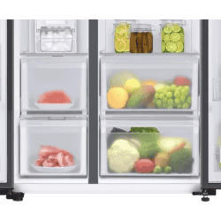 SAMSUNG 653 L | Direct Cool Side by Side 3 Star Refrigerator | RS76CB81A341HL | Glam Navy