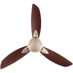 USHA Bloom Primrose Ceiling Fan | 3 Blade | Silent Operation  | 1250 mm | Sparkle Golden and Brown