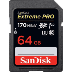 SanDisk Extreme Pro 64 GB | 170 MB/s | Memory Card