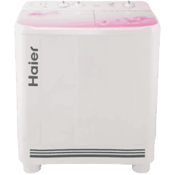 Haier | HTW90-1159FL | 9 kg Semi Automatic Top Load Washing Machine White | Pink