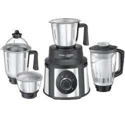 Prestige Endura Juicer Mixer Grinder | 1000 Watts | 4 Jars | Black, Silver
