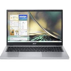 Acer Acer Aspire 3 | A315-510P | Full HD Display Laptop | 15 Intel Core i3 N305 | 8 GB/ 512 GB SSD/Windows 11 Home/MS Office | Pure Silver